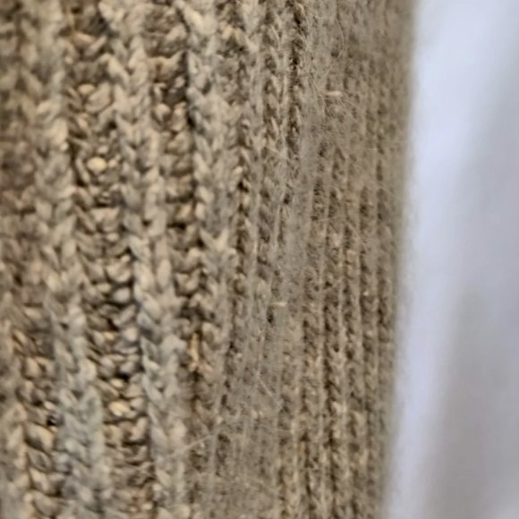 Liz Claiborne Collection Womens Gray Silk Angora Blend Button Grandpa Cardigan L - Picture 8 of 11